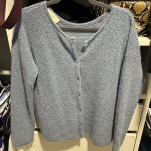 Sezane Gaspard Cardigan - Vintage Blue